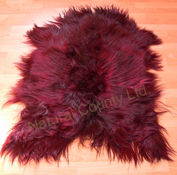 Angoraziegenfell rot Angoraziegenfell rot